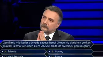 Geçtiğimiz yıla kadar dünyada sadece hangi ülkede hiç sivrisinek yokken küresel ısınma yüzünden Ekim 2025'te orada da sivrisinek görülmüştür?