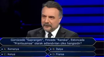 Gürcücede 'Saprangeti', Fince'de 'Ranska', Estoncada 'Prantsusmaa' olarak adlandırılan ülke hangisidir?