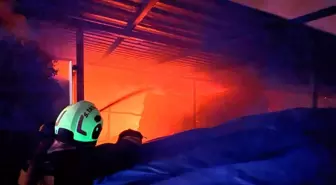 Kırıkhan'da samanlık yangını