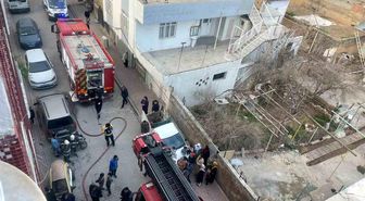 Mardin'de apartman dairesinde çıkan yangın söndürüldü