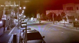 Mardin'de motosikletin kadına çarpma anı güvenlik kamerasına yansıdı
