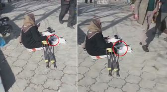 Dilencinin önündekini gören küçük dilini yuttu: Vergi mükellefidir yani