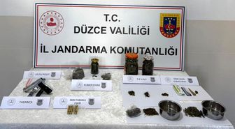 Düzce'de uyuşturucu operasyonunda 2 kişi gözaltına alındı