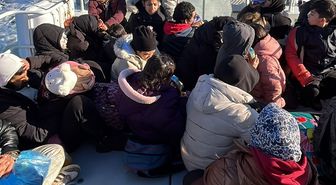 Milas'ta mahsur kalan 44 kaçak göçmen kurtarıldı