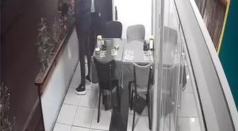 Restorana düzenlenen silahlı saldırının görüntüleri ortaya çıktı