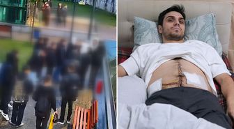 Darbedilen çocuğu kurtarmak isterken 6 yerinden bıçaklandı! Dehşet bitmedi