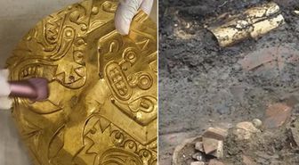 Kazmayı vurdukları mezardan altın fışkırdı