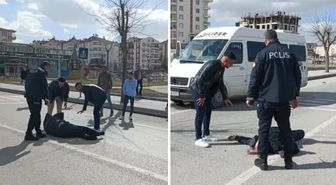 Minibüsün çarptığı yaya 32 metre ileriye fırladı