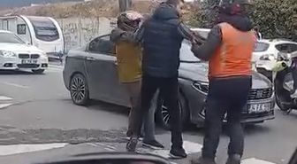 Ümraniye'de yol verme kavgası silahlı tehdide dönüştü