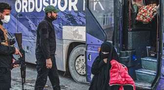52 Orduspor FK takım otobüsü Suriye'de