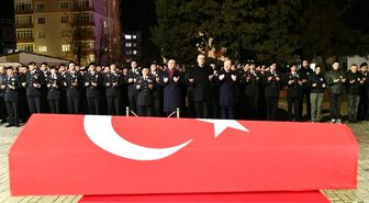 Hayatını kaybeden jandarma uzman çavuş için tören düzenlendi