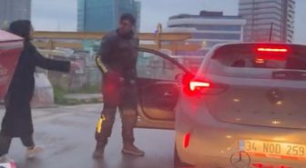 Pendik'te Motosiklet ve Otomobil Sürücüleri Arasında Tartışma