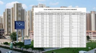 TOKİ Uşak kurasına katılacaklar listesi (TAM İSİM LİSTESİ) Uşak kura çekiliş listesi açıklandı mı?