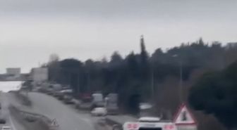 Tuzla'da sıkıştırdığı otomobile çarptı; sürücüyü darbeden çekici şoförü yakalandı