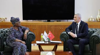 Bakan Bolat, Dünya Ticaret Örgütü Genel Direktörü Okonjo-Iweala ile görüştü
