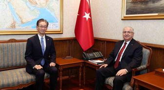 Bakan Güler, Japonya'nın Ankara Büyükelçisi Tamura'yı kabul etti