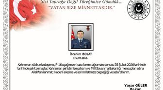 Balıkesir'de F-16 uçağı kaza kırıma uğradı; pilot şehit oldu