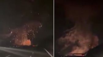 F-16'nın düşme anı! Görüntüye sürücünün sorusu damga vurdu