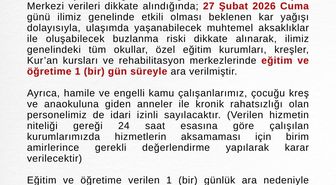 Ağrı'da eğitime kar engeli