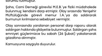 Valilik: Şüpheli Gözaltında