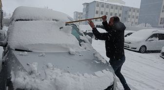 Bitlis'te yoğun kar yağışı