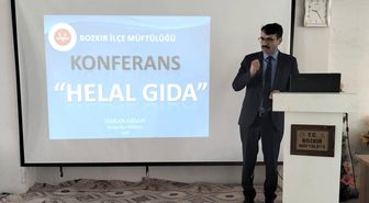 Bozkır'da 'Helal Gıda' konulu konferans