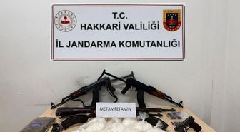 Çukurca'da uyuşturucu ve silah ele geçirildi