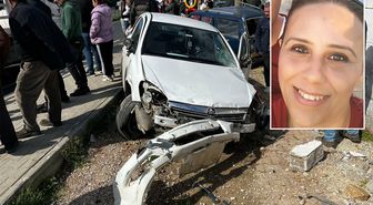Kaldırıma savrulan otomobil çocuklarına yemek götüren anneyi hayattan kopardı