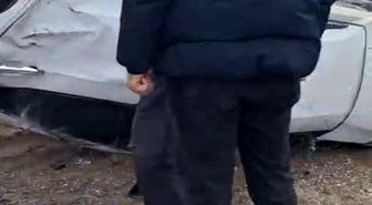 Otomobil takla attı, sürücü kazadan yara almadan kurtuldu