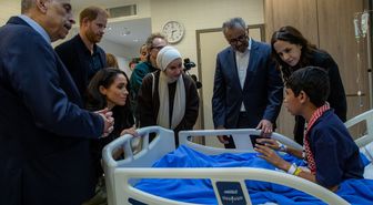 Prens Harry ve eşi Meghan, Ürdün'de Gazzeli çocukları ziyaret etti