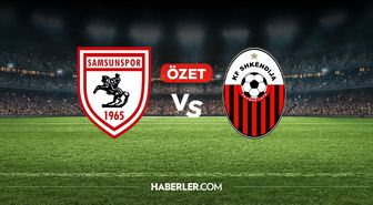 Samsunspor Şkendiya maç özeti ve golleri! (ÖZET) Samsunspor Şkendiya kaç kaç bitti, golleri kim attı?