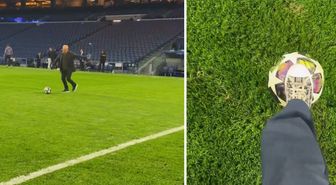 Arda Güler, ailesiyle birlikte Santiago Bernabeu'da futbol oynadı