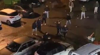 AVM otoparkındaki bıçaklı kavga kamerada