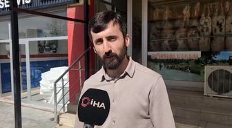 El freni boşalan minibüs ana yola indi, facia son anda önledi