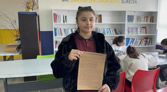 Midyatlı Melek Meryem, Milli Eğitim Bakanlığı'nın mektup yarışmasında birinci oldu