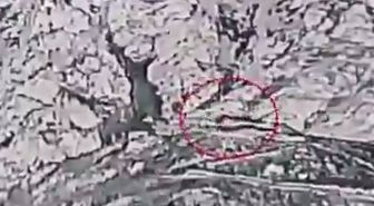 Pakistan ordusunun Afganistan'a yağdırdığı bombalar havadan görüntülendi