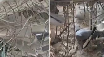 İsrail'in Hayfa kentinde şiddetli patlamalar yaşanıyor, füze evin çatısında patladı