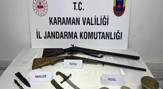 Karaman'da tarihi eser operasyonu: 6 tutuklama