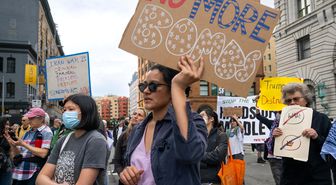 Albüm: ABD ve İsrail'in İran'a Yönelik Hava Saldırıları San Francisco'da Protesto Edildi