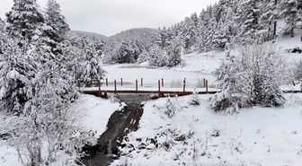 Dumanlı Tabiat Parkı'nda tablo gibi kış görüntüsü