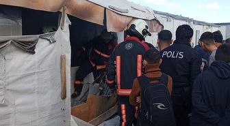 Malatya'da konteynerde yangın