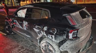 Takla atan otomobildeki 2 kişi yaralandı