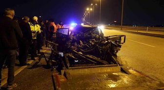 Ankara'da tıra arkadan çarpan otomobilin sürücüsü ağır yaralandı