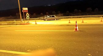 Buldan'da iki otomobil kavşakta çarpıştı; 1 yaralı
