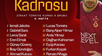 Galatasaray'ın Corendon Alanyaspor maçı kadrosu belli oldu