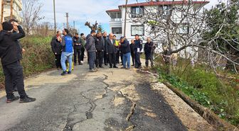 Ordu'da Heyelan Sonrası Evler Hasar Gördü