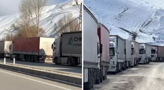 Türkiye-İran sınırında 2 kilometrelik tır kuyruğu