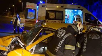 Kazada ağır yaralanan taksi şoföründen acı haber geldi