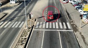 Kırşehir'de dron destekli kırmızı ışık denetimi: 26 saniyede 7 ihlal
