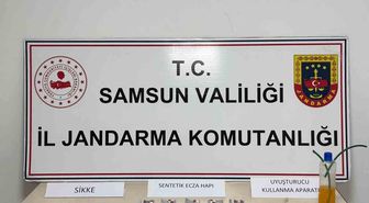 Samsun'da jandarma uyuşturucu ve kaçak ürün ele geçirdi